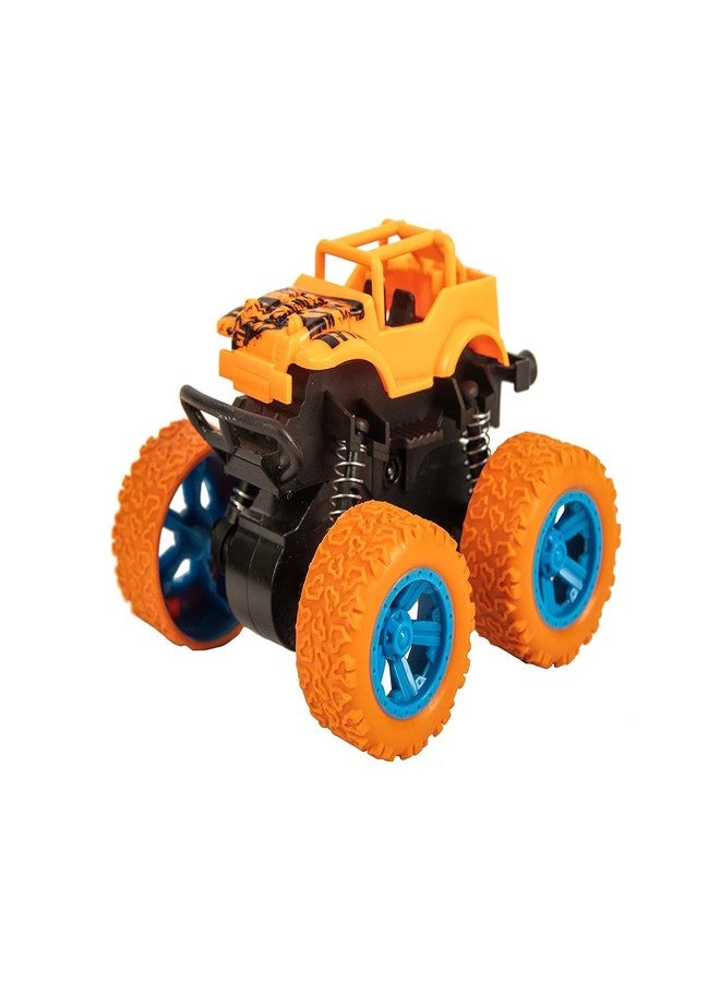 Niku 4X4 Mini Monster Friction Truck Toy for Kids Boys Girls Age 3-8 | 360 Drift Stunt car | Push and Go Forward Car | Birthday Party Gift for Kids (Pack of 2, Multicolor) - Image 4